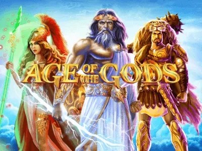 Slots logo of Age of the Gods from Playtech at ESC Casino