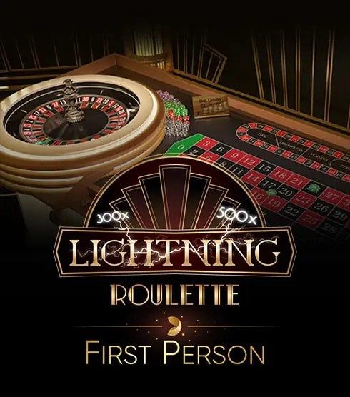 First Person Lightning Roulette logo – Live Dealer by Evolution at ESC Casino
