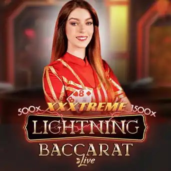 Lightning Baccarat game by Evolution – logo hosted on ESC Casino