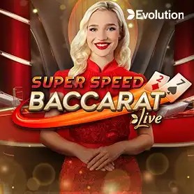 Super Speed Baccarat casino game by Evolution – featured logo at ESC Casino